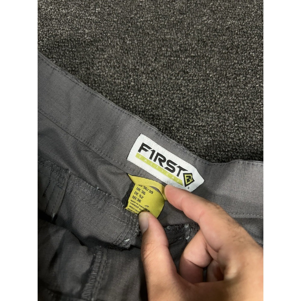First Tactical Pants Men 36x30 Gray V2 Ripstop Work Uniform Utility Hiking Cargo - Picture 4 of 7
